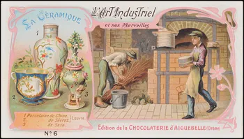 Edition de la Chocolaterie d'Aiguebelle carte réclame chromo 1900-1919 1996.40.387.6 Photo