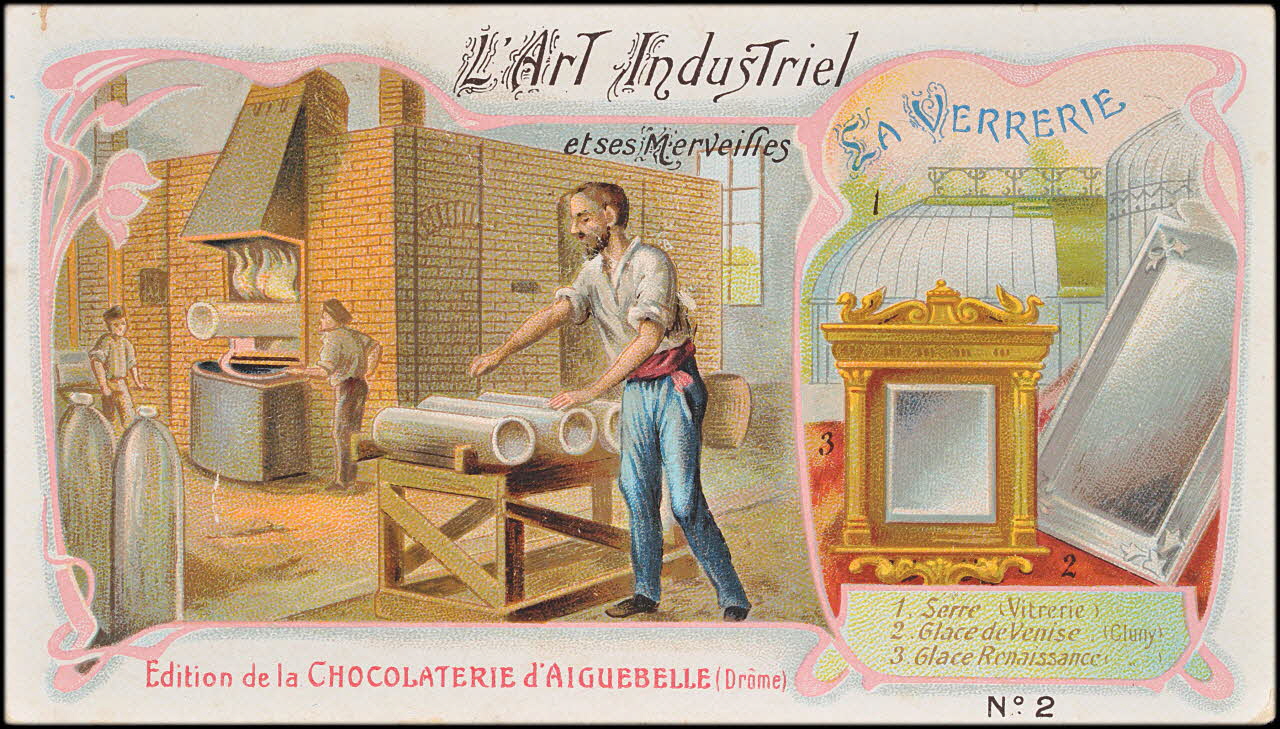Edition de la Chocolaterie d'Aiguebelle carte réclame chromo 1900-1919 1996.40.387.8 Photo
