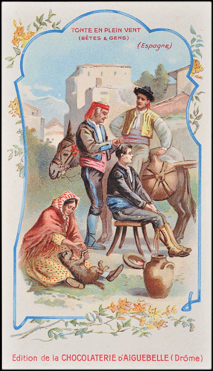 Edition de la Chocolaterie d'Aiguebelle carte réclame chromo 1900-1919 1996.40.388.5 Photo