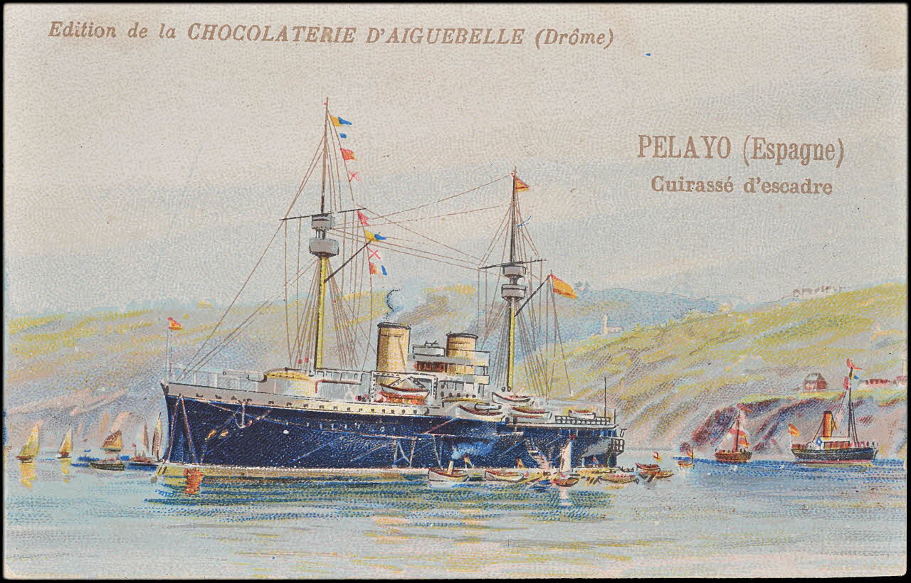 Edition de la Chocolaterie d'Aiguebelle carte réclame chromo 1883-1900 1996.40.398.9 Photo