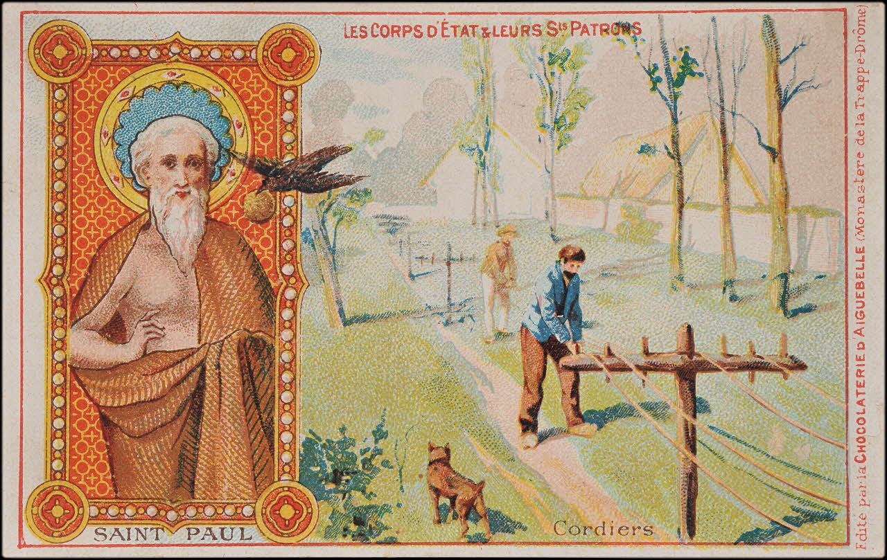 Edition de la Chocolaterie d'Aiguebelle carte réclame chromo France 1883-1900 1996.40.430.3 Photo