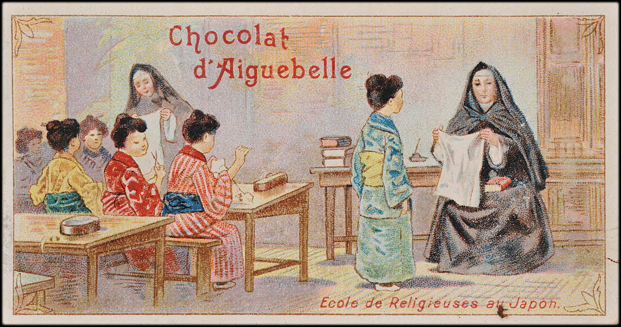 Edition de la Chocolaterie d'Aiguebelle carte réclame chromo 1900-1919 1996.40.433.2 Photo