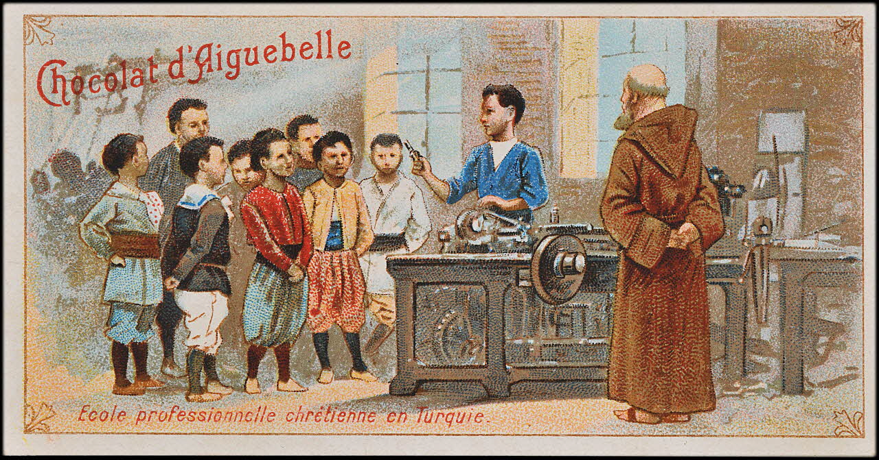 Edition de la Chocolaterie d'Aiguebelle carte réclame chromo 1900-1919 1996.40.433.3 Photo