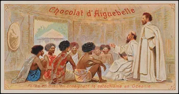 Edition de la Chocolaterie d'Aiguebelle carte réclame chromo 1900-1919 1996.40.433.7 Photo