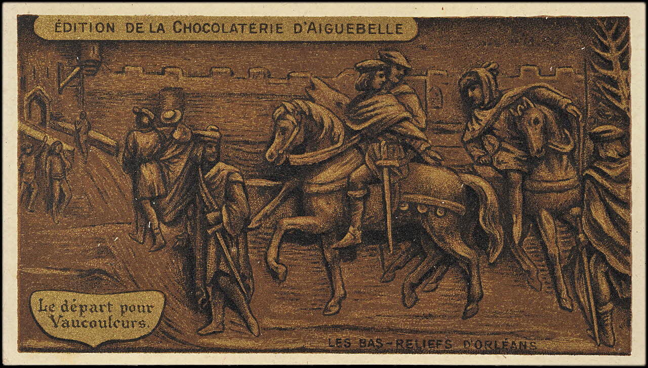 Edition de la Chocolaterie d'Aiguebelle carte réclame chromo 1900-1919 1996.40.449.1 Photo
