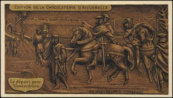 Edition de la Chocolaterie d'Aiguebelle carte réclame chromo 1900-1919 1996.40.449.1 Photo
