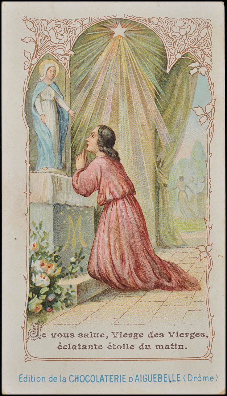 Edition de la Chocolaterie d'Aiguebelle carte réclame chromo 1900-1919 1996.40.454.1 Photo