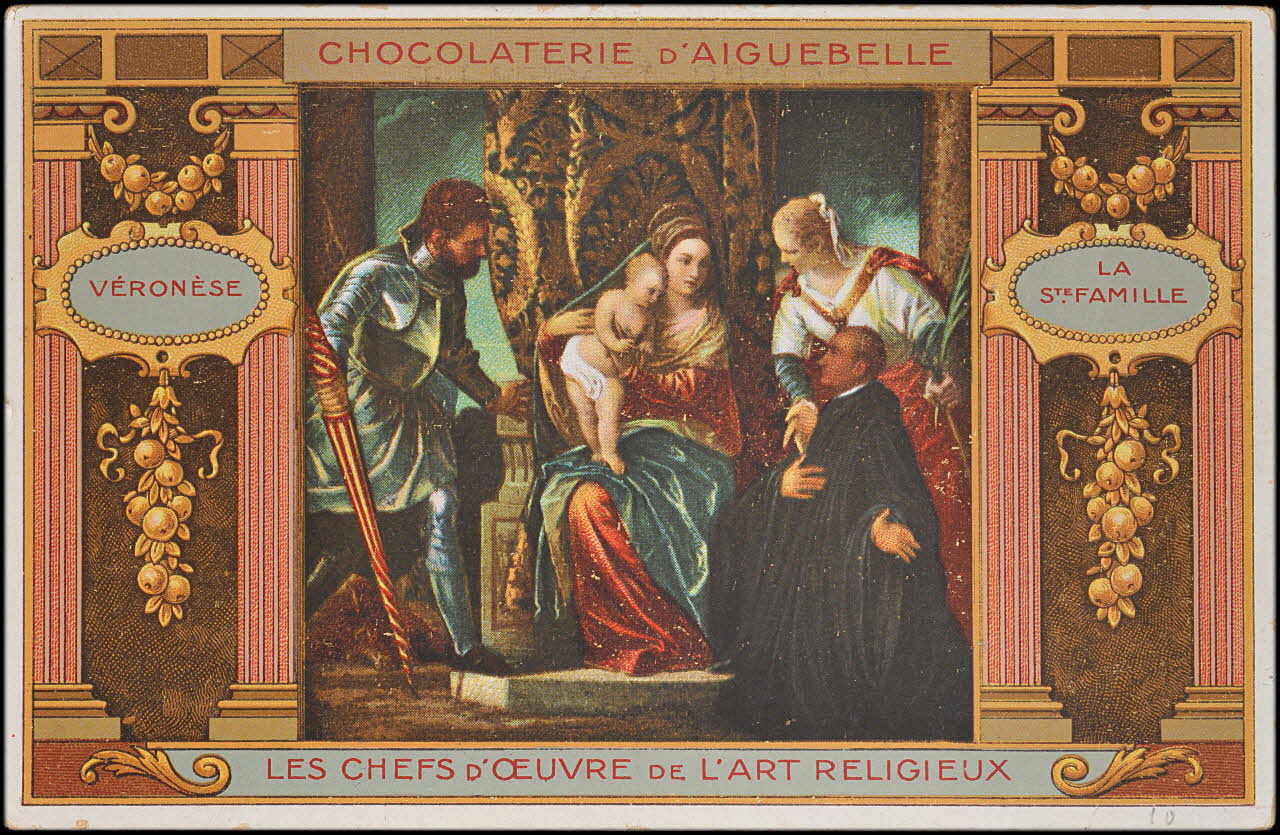 Chocolaterie d'Aiguebelle (éditeur), Véronèse Paolo Caliari carte réclame chromo 1900-1919 1996.40.462.14 Photo
