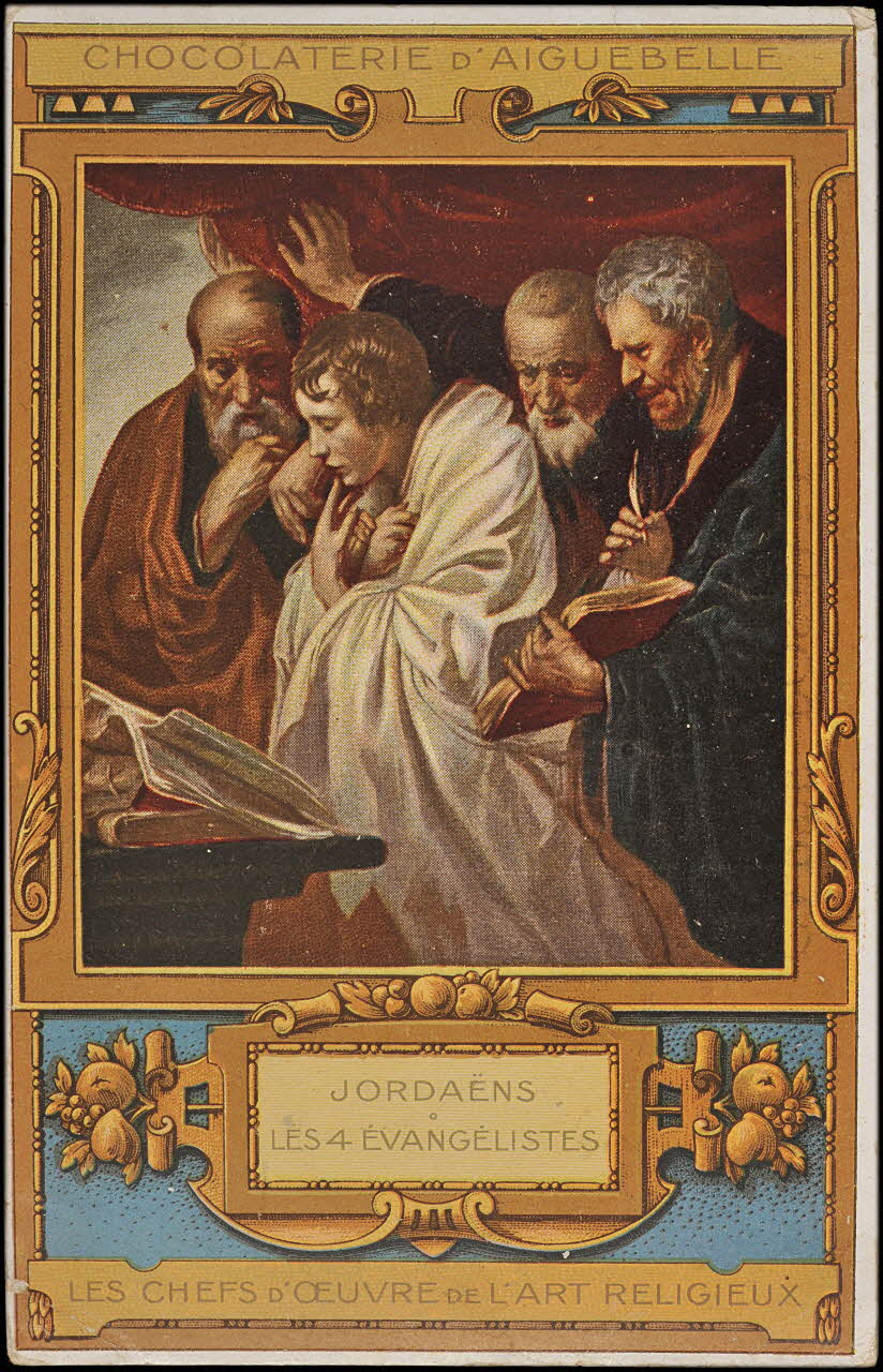 Chocolaterie d'Aiguebelle (éditeur), Jordaens Jacob carte réclame chromo 1900-1919 1996.40.462.2 Photo