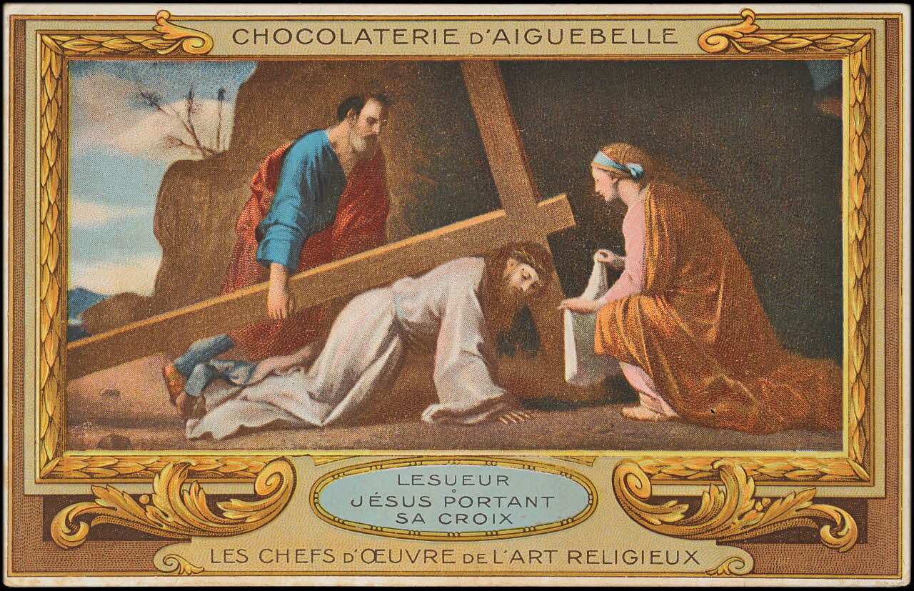 Chocolaterie d'Aiguebelle (éditeur), Lesueur Estache carte réclame chromo 1900-1919 1996.40.462.3 Photo