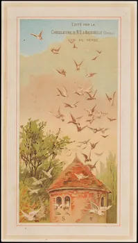 Chocolaterie d'Aiguebelle (éditeur), B. Sirven (Toulouse) carte réclame chromo 1900-1919 1996.40.467.2 Photo
