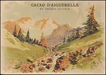 Chocolaterie d'Aiguebelle (éditeur), Tauzin Louis carte réclame chromo 1900-1919 1996.40.469.1  Photo