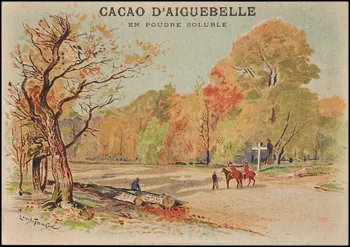 Chocolaterie d'Aiguebelle (éditeur), Tauzin Louis carte réclame chromo 1900-1919 1996.40.469.2  Photo