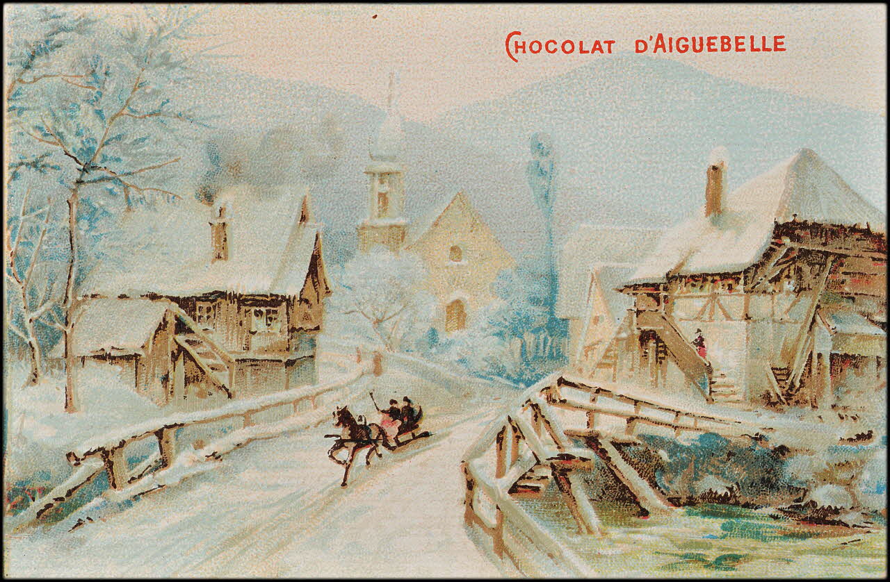 Edition de la Chocolaterie d'Aiguebelle carte réclame chromo 1900-1919 1996.40.471.18 Photo