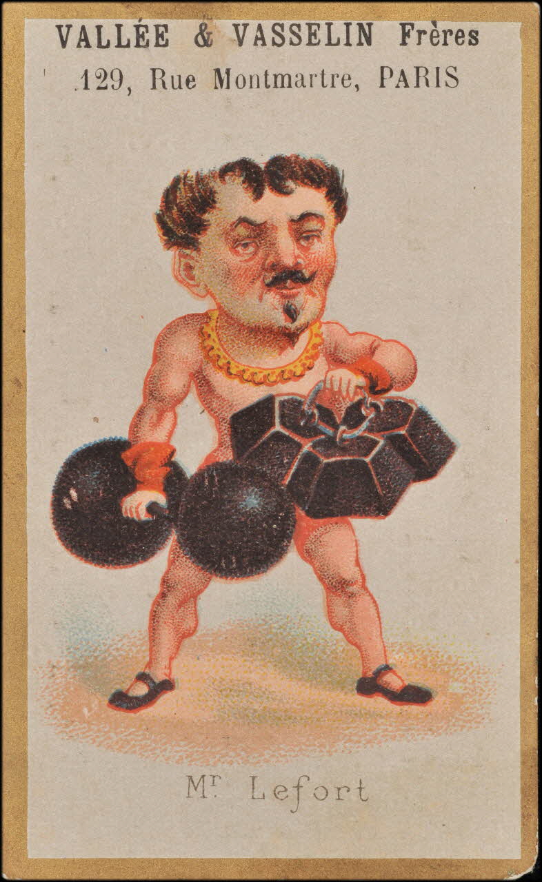 Romanet carte réclame Mr. Lefort Paris 1878-1889 1998.77.26.4 Photo