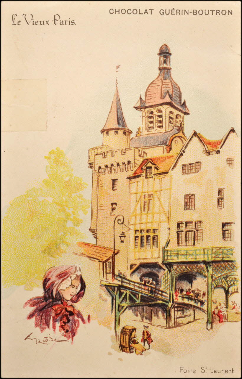 carte réclame Le Vieux Paris.  Foire St. Laurent. 1998.77.297.1 Photo