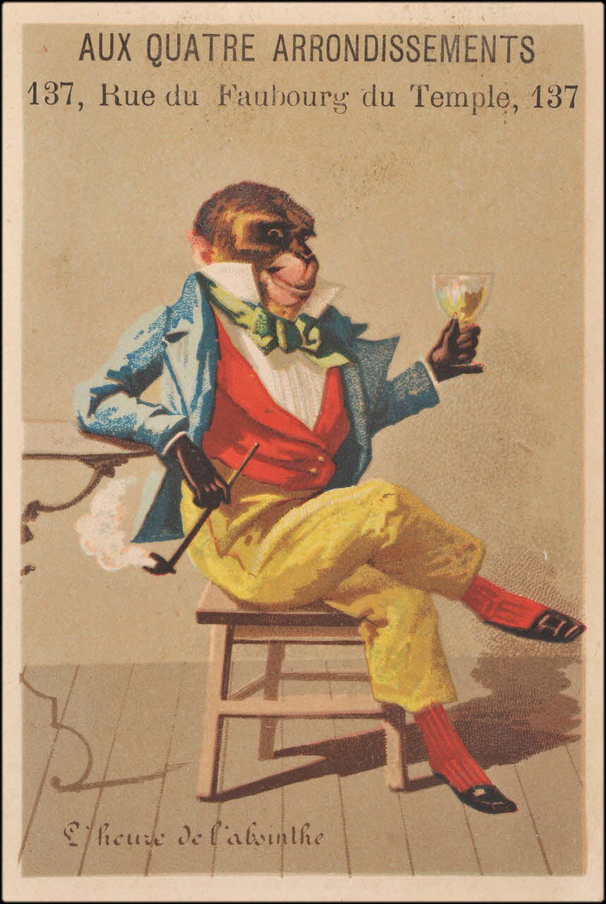 carte réclame L'heure de l'absinthe 1998.77.31.1 Photo