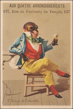 carte réclame L'heure de l'absinthe 1998.77.31.1 Photo