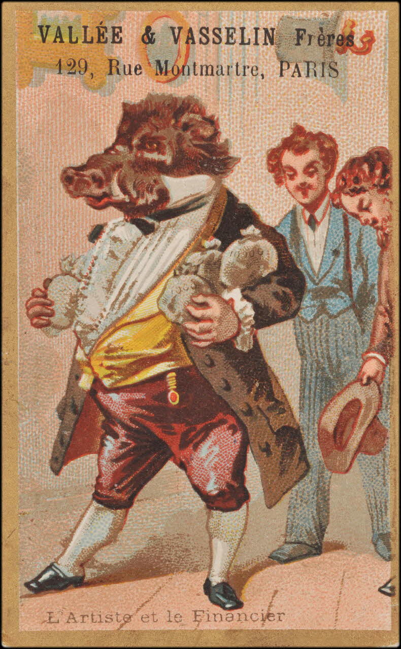 carte réclame L'Artiste et le Financier 1998.77.32.3 Photo