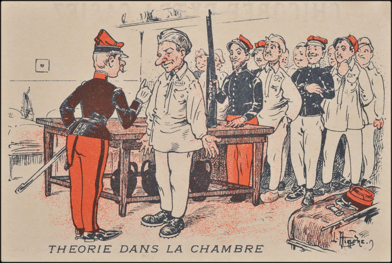 Hindre L. carte réclame THEORIE DANS LA CHAMBRE Paris 1900-1907 1998.77.47.12 Photo