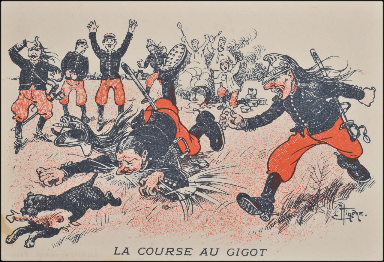 Hindre L. carte réclame LA COURSE AU GIGOT Paris 1900-1907 1998.77.47.2 Photo