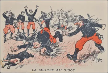 Hindre L. carte réclame LA COURSE AU GIGOT Paris 1900-1907 1998.77.47.2 Photo