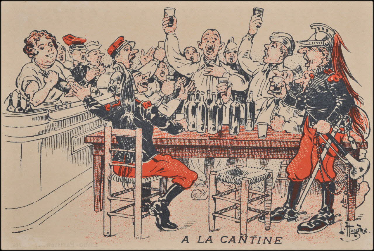 Hindre L. carte réclame A LA CANTINE Paris 1900-1907 1998.77.47.5 Photo