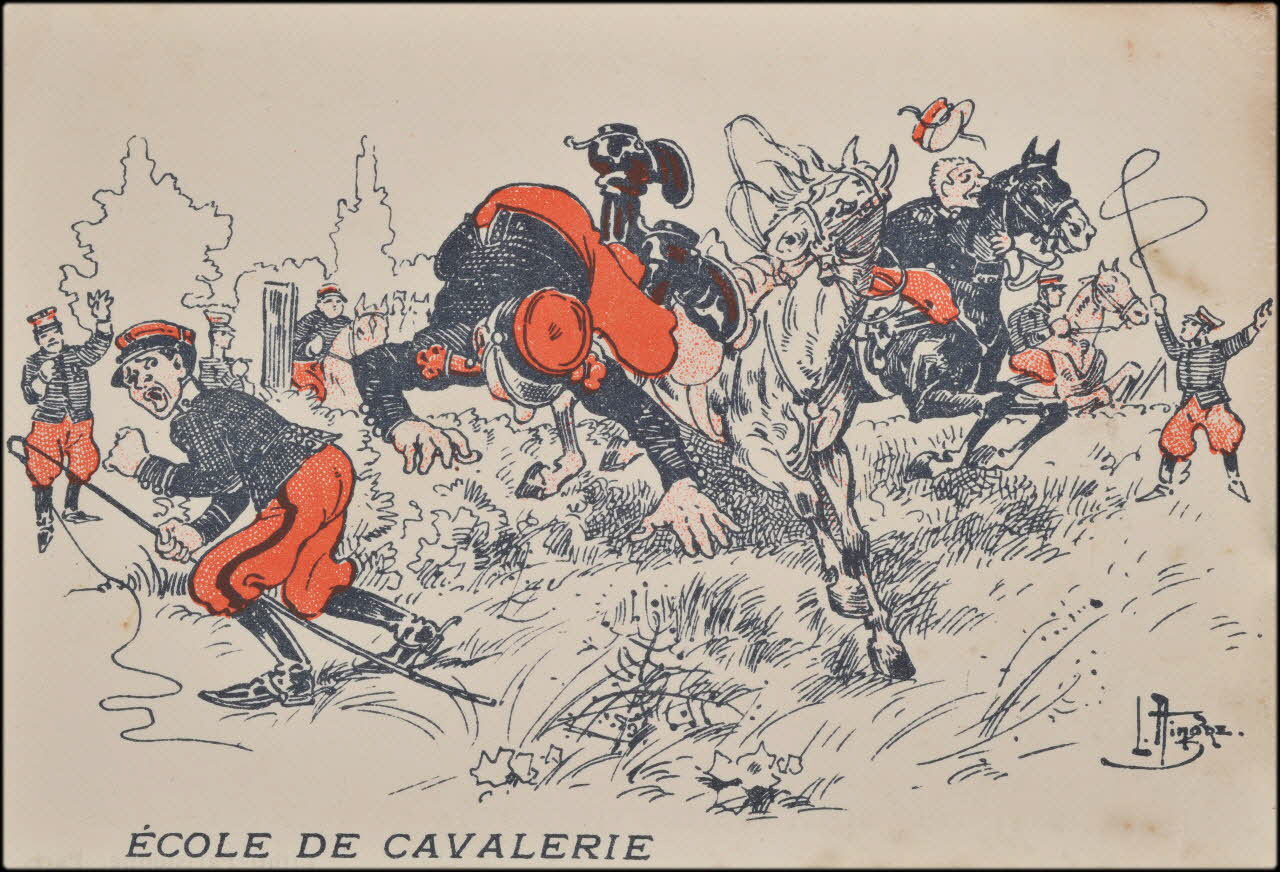 Hindre L. carte réclame ECOLE DE CAVALERIE Paris 1900-1907 1998.77.47.6 Photo