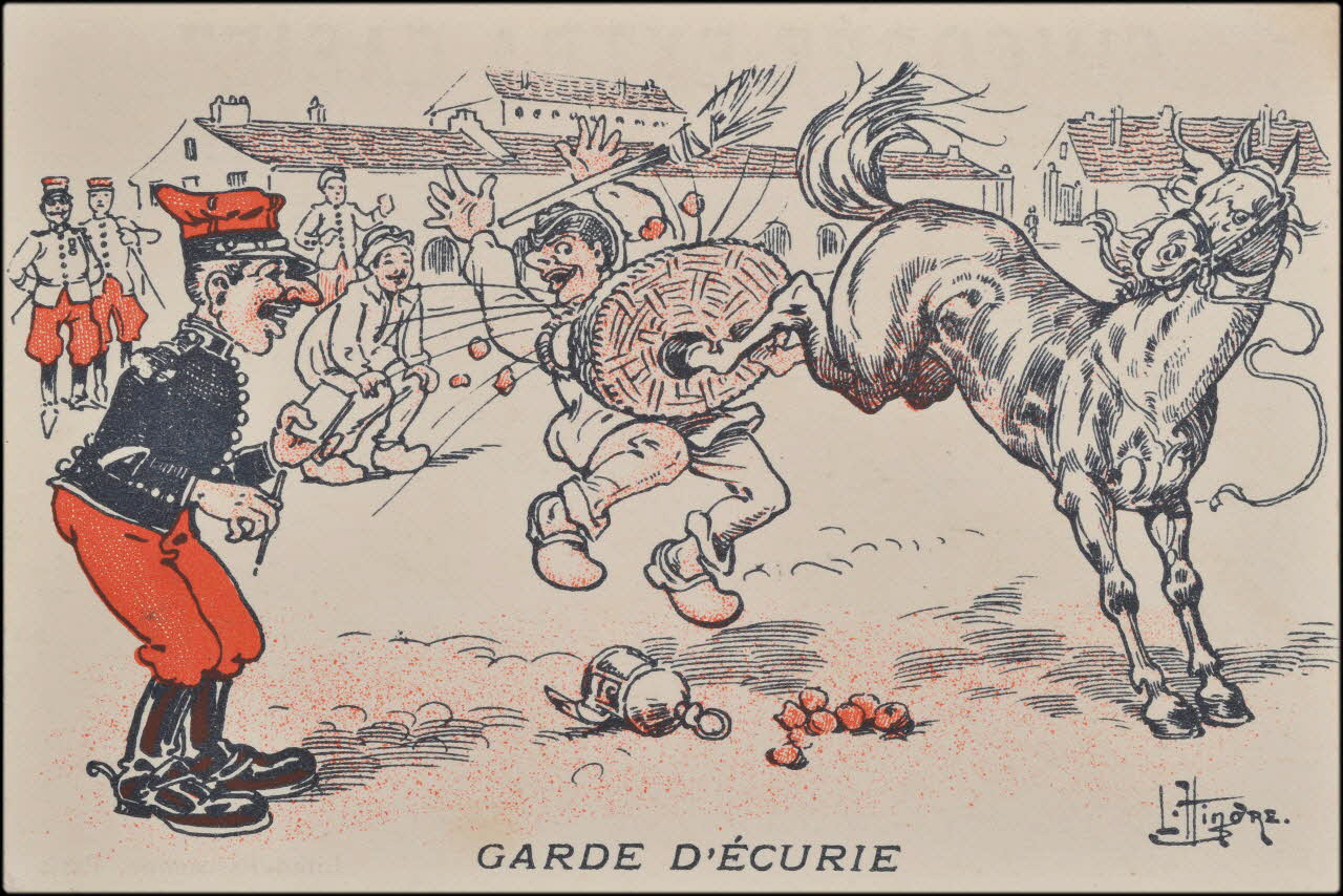 Hindre L. carte réclame GARDE D'ECURIE Paris 1900-1907 1998.77.47.9 Photo