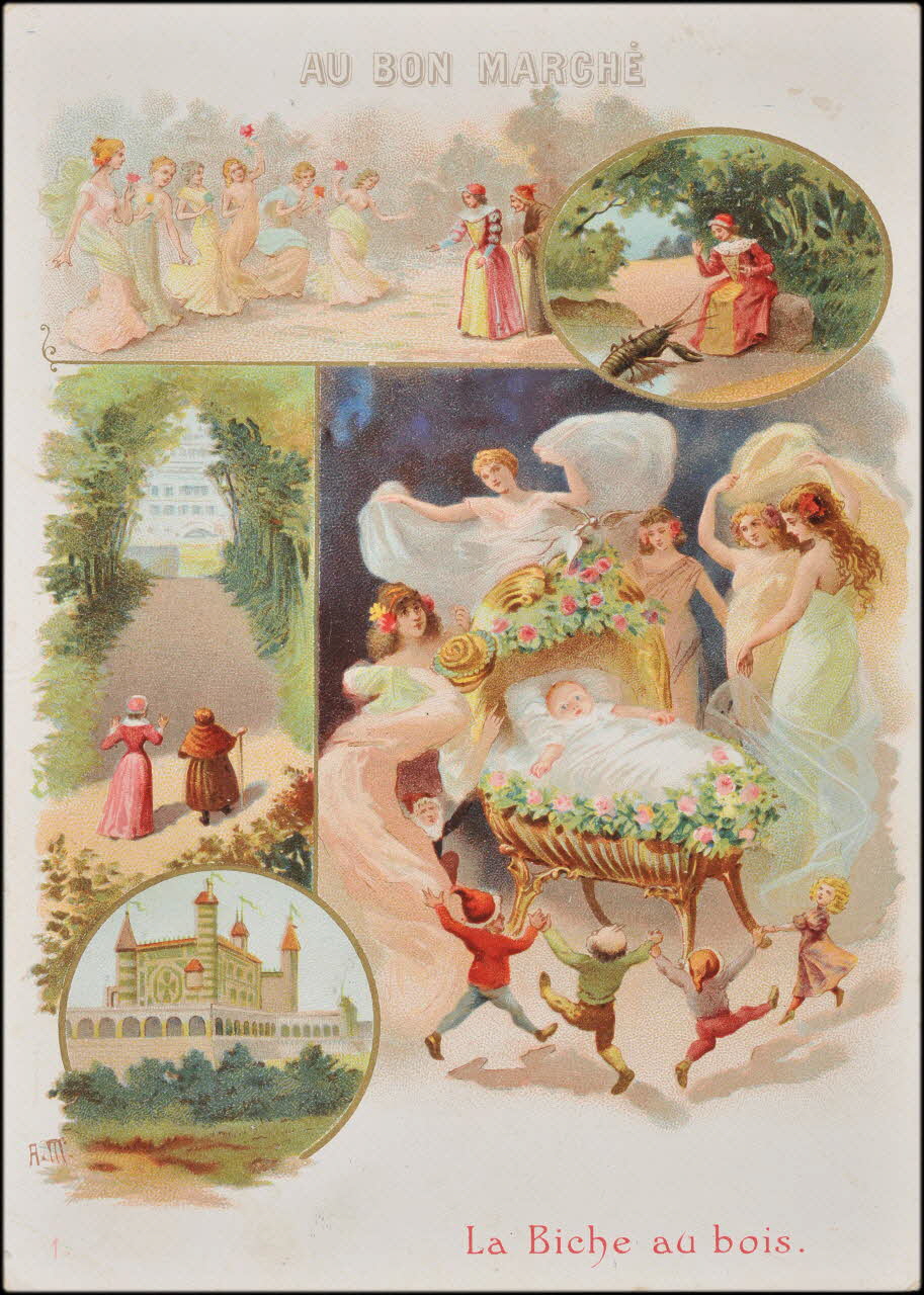 Romanet ; A.M. carte réclame chromo Paris 1900 2001.61.17.1 Photo