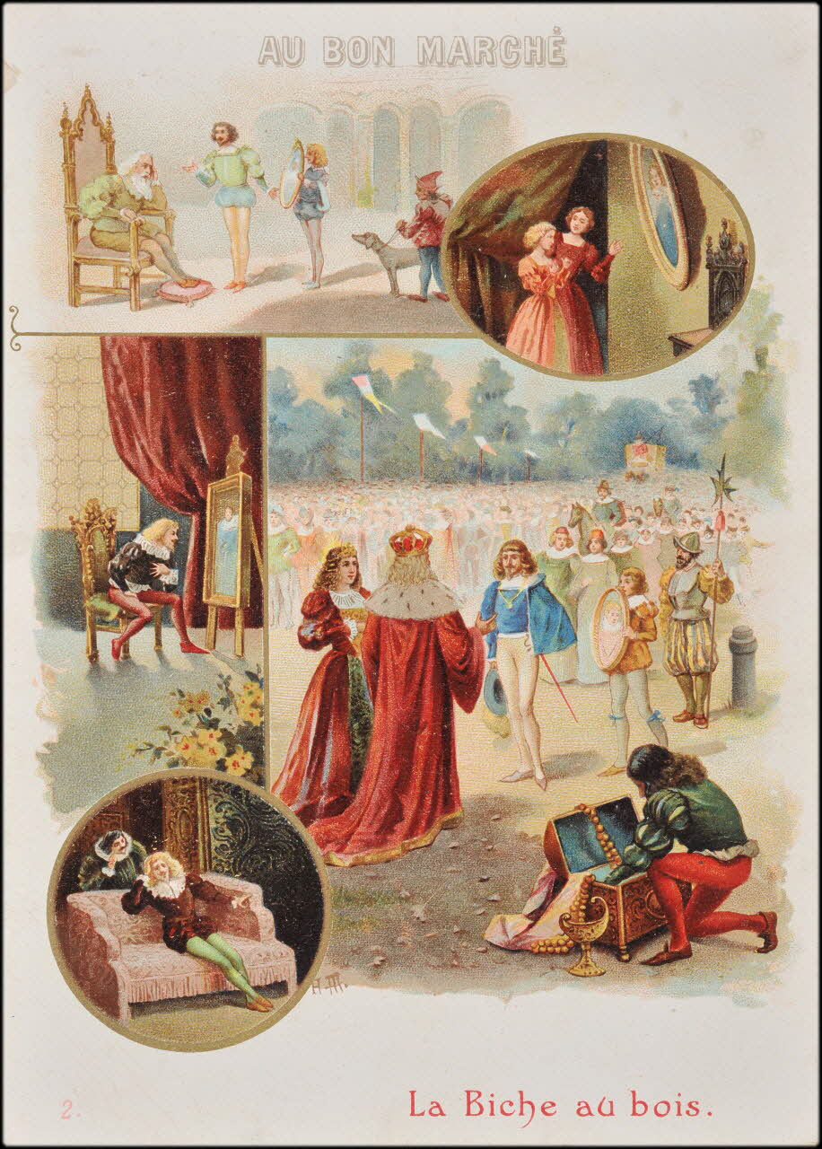 Romanet ; A.M. carte réclame chromo Paris 1900 2001.61.17.2 Photo