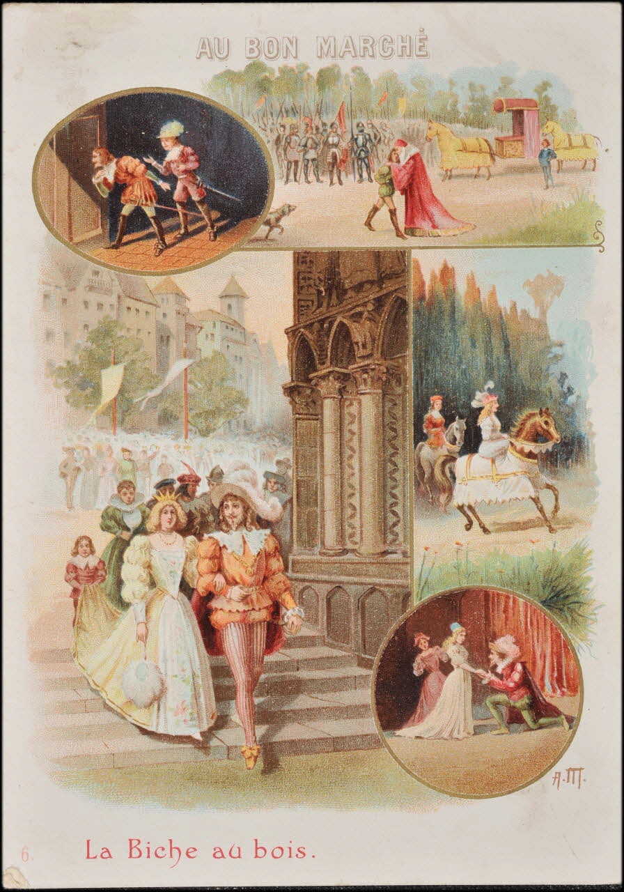 Romanet ; A.M. carte réclame chromo Paris 1900 2001.61.17.4 Photo