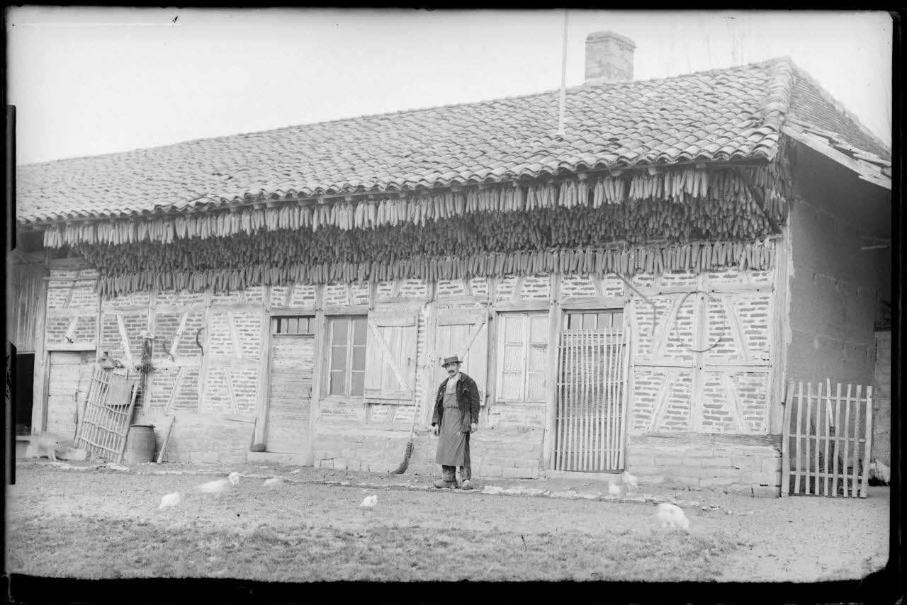Bonnet photographie MNATP. Enquête à Romenay Bourgogne, France 1937 Ph.1937.3340 Photo
