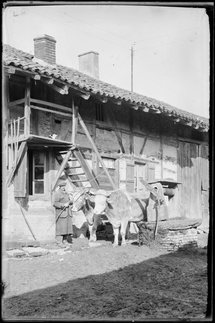 Bonnet photographie MNATP. Enquête à Romenay Bourgogne, France 1937 Ph.1937.3343 Photo