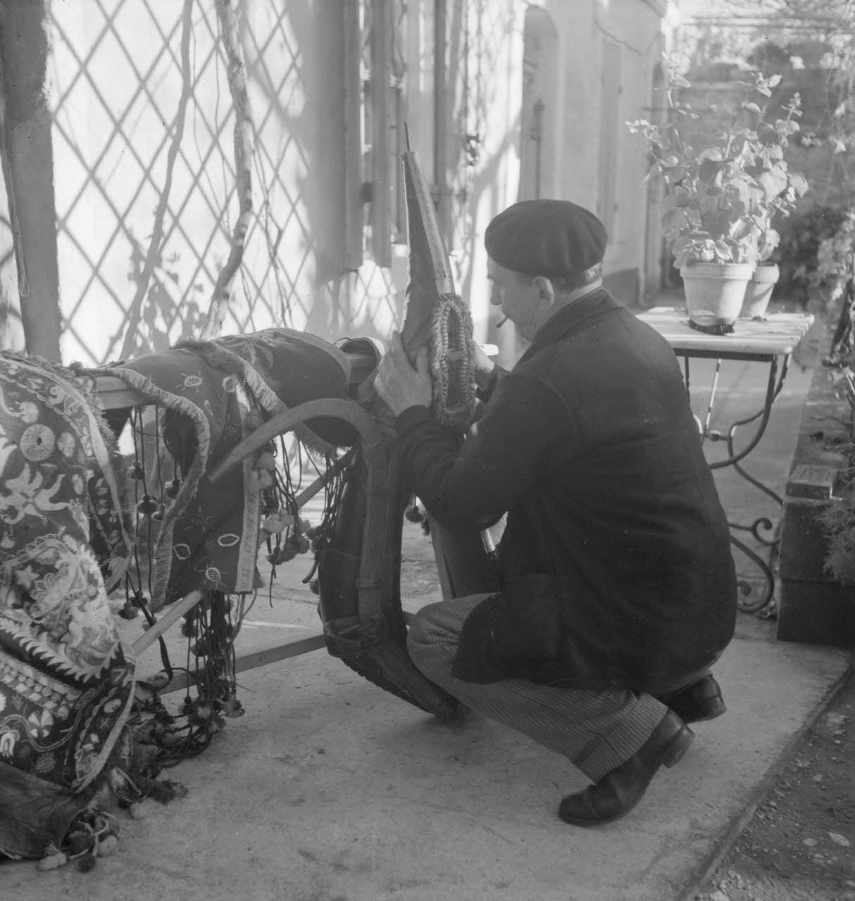 Marcel Maget photographie MNATP. Mission de Marcel Maget et André Varagnac en Provence (novembre 1938) Provence-Alpes-Côte d'Azur, France 1938/11/16 Ph.1939.1.207 Photo Mucem / Marcel Maget