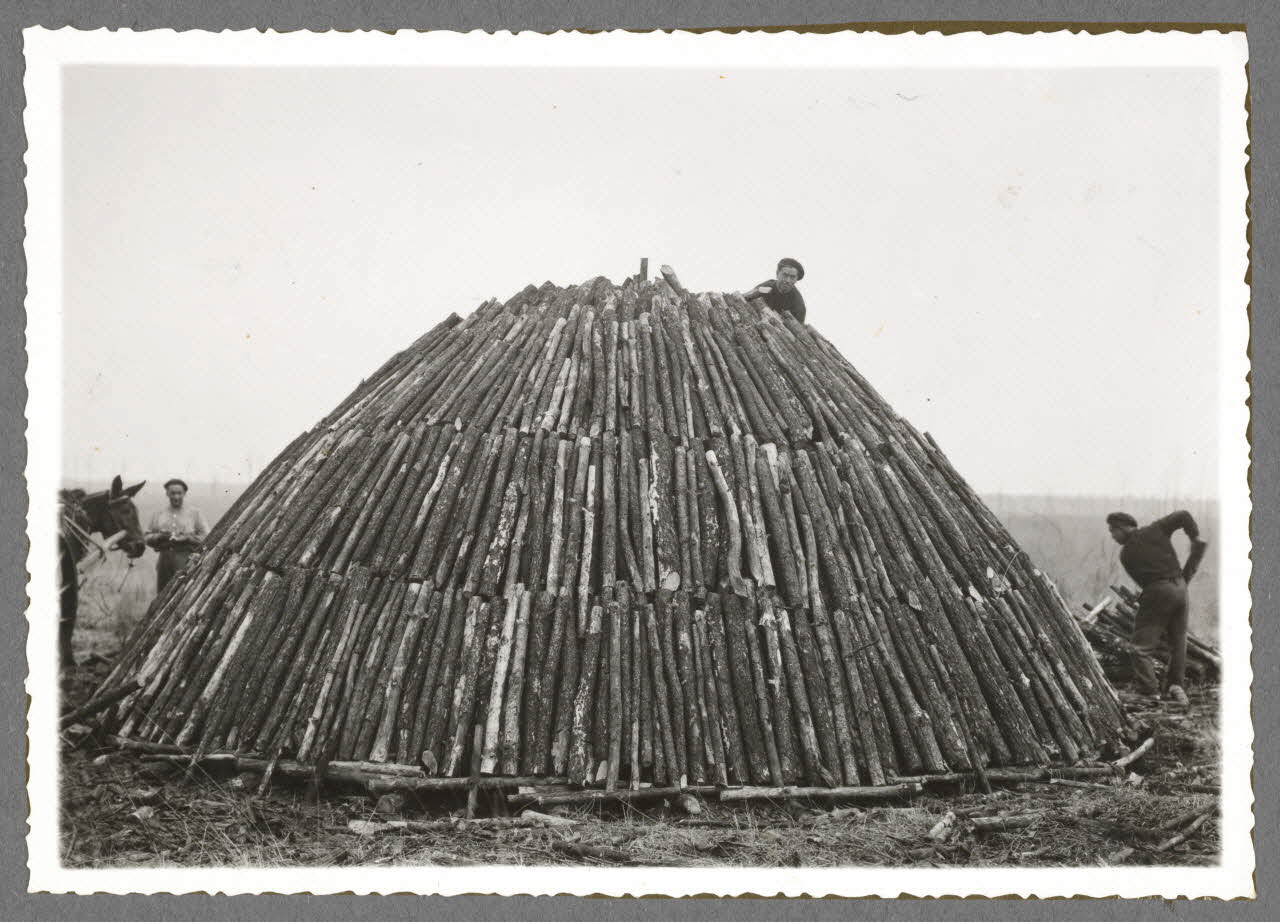 Emile Vignes photographie Métier : charbonnier Aquitaine, France 1941 Ph.1941.58.11 Photo