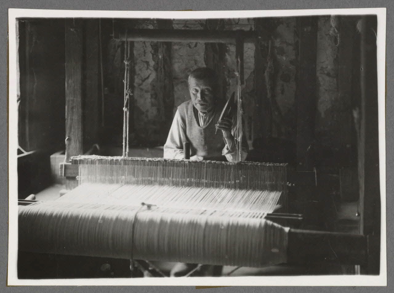 Emile Vignes photographie Monsieur Destruhaut, tisserand Aquitaine, France 1941 Ph.1941.58.12 Photo