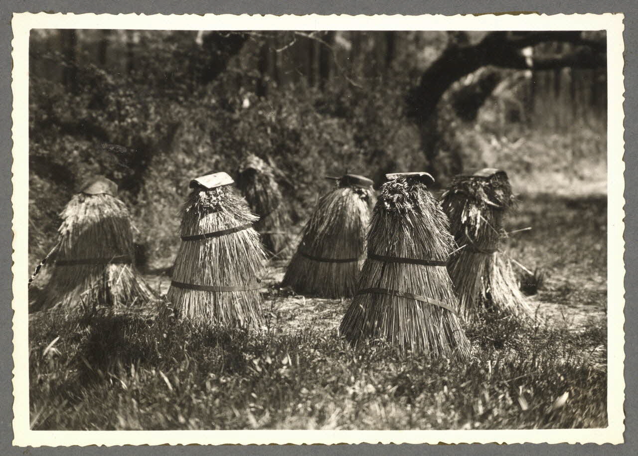 Emile Vignes photographie Ruches en paille Aquitaine, France 1941 Ph.1941.58.25 Photo