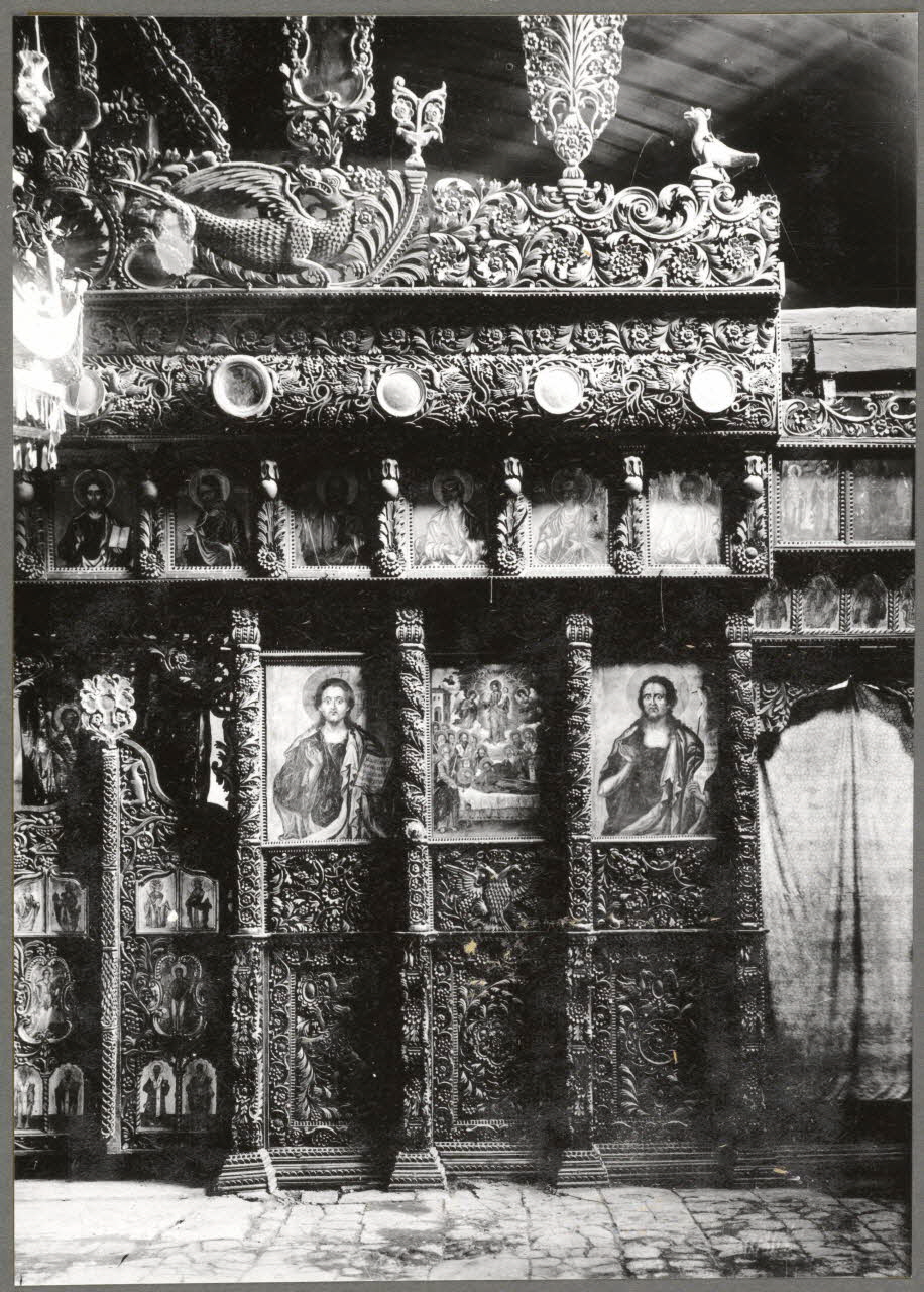 photographie Sculpture sur bois. Eglise de Bansko Ph.1943.114.43  Photo