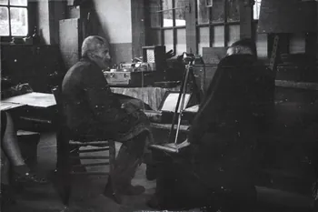 Claudie Marcel-Dubois photographie MNATP. Enquête sur l'ethnomusicologie conduite par Claudie Marcel-Dubois, Marie-Marguerite Pichonnet-Andral et Pierre Nauton en Haute-Loire (1946) Auvergne, France 1946 Ph.1949.64.27  Photo