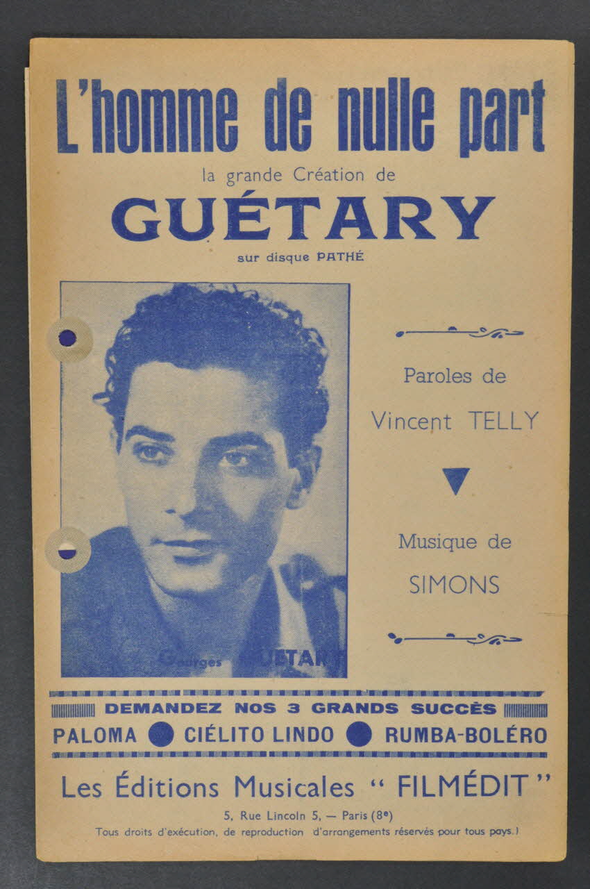 chanson petit format 1965.121.118 Photo Mucem