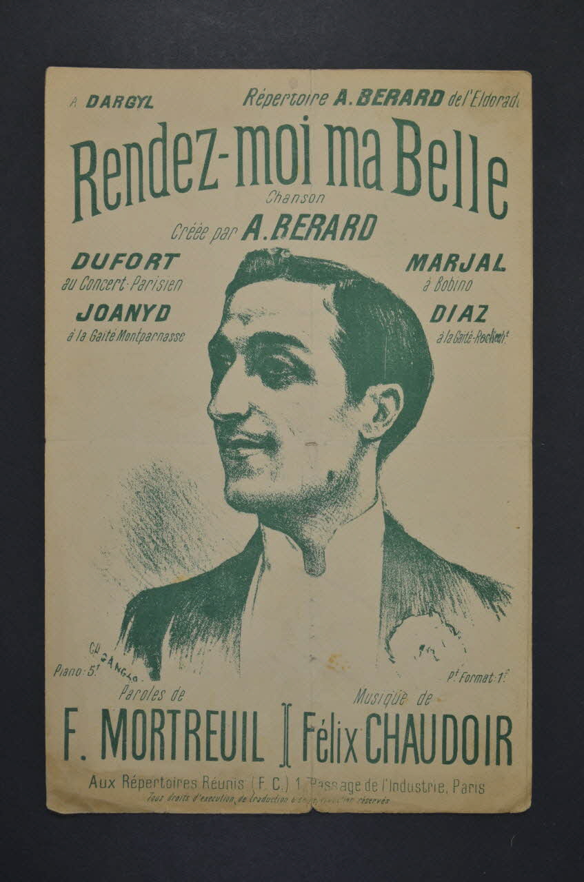 chanson petit format 1965.121.146 Photo Mucem