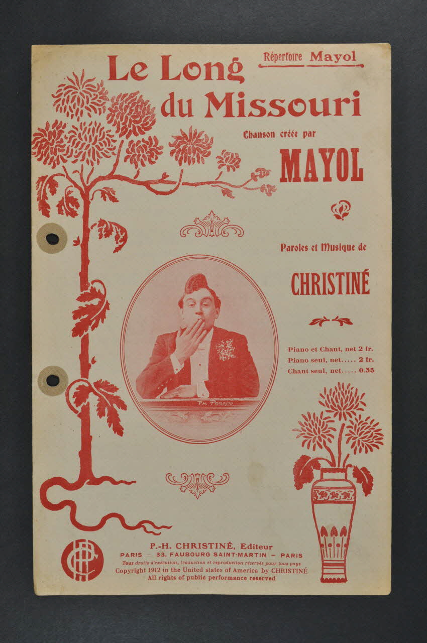 Henri Christiné ; Jacques Mayol chanson petit format 1912 1965.121.158 Photo Mucem