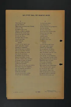chanson petit format 1965.121.162 Photo Mucem