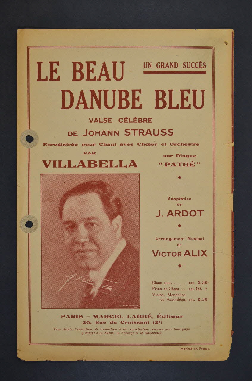 chanson petit format 1965.121.166 Photo Mucem