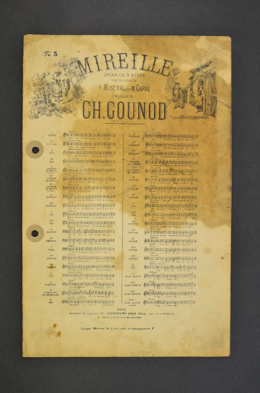 chanson petit format 1965.121.171 Photo Mucem