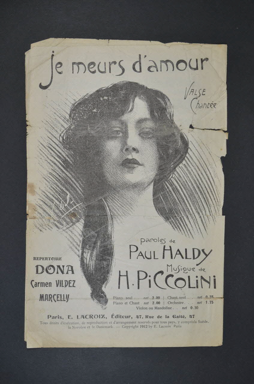 chanson petit format 1965.121.193 Photo Mucem