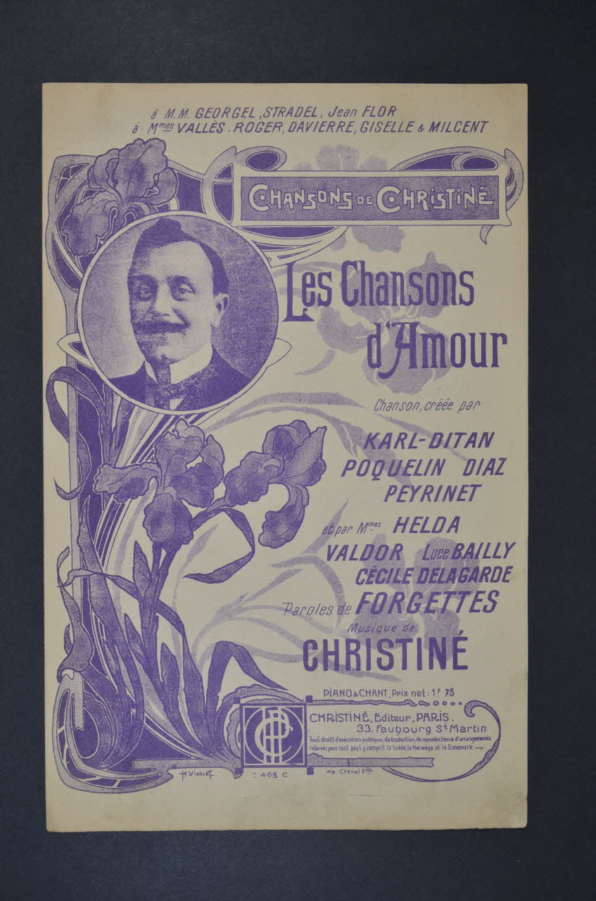 chanson petit format 1965.121.203 Photo Mucem