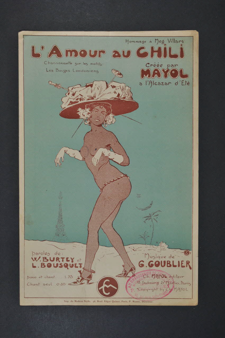 chanson petit format 1965.121.211 Photo Mucem