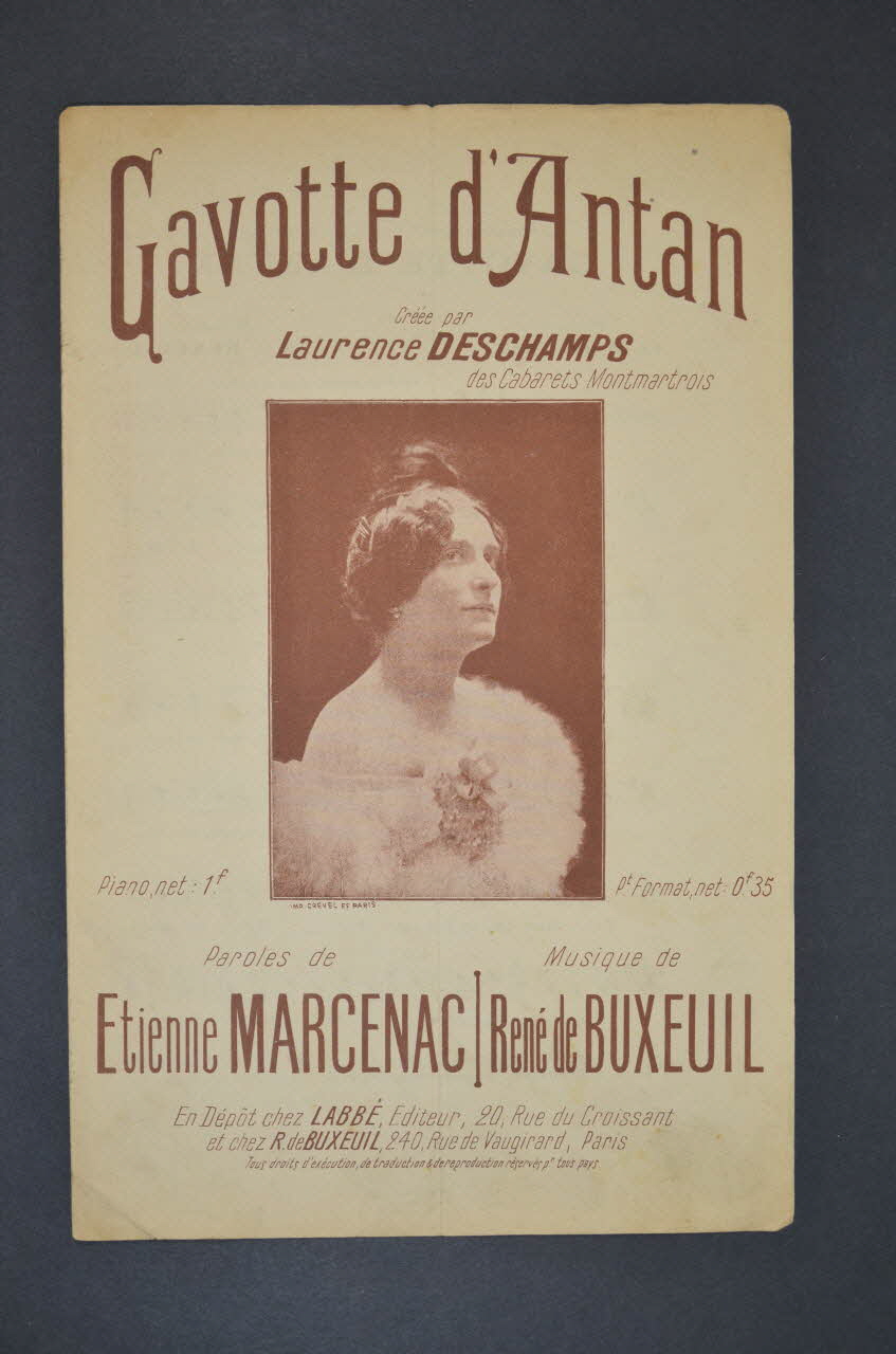 chanson petit format 1965.121.221 Photo Mucem